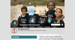Desktop Screenshot of freedommontessori.org